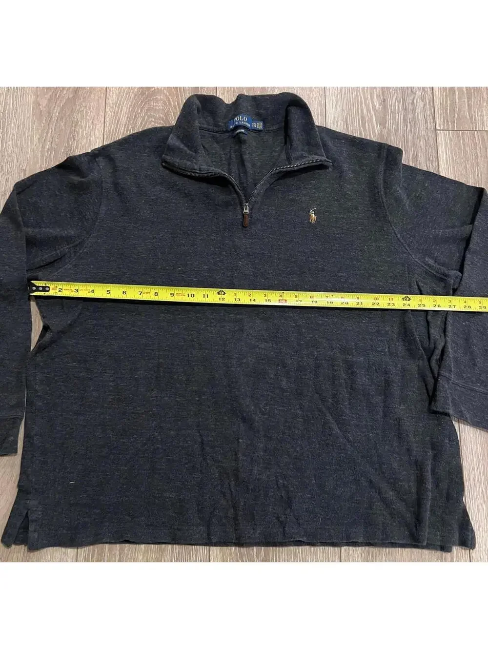 Polo Ralph Lauren Men's Quarter Zip Sweater, Dark Gray, XXL